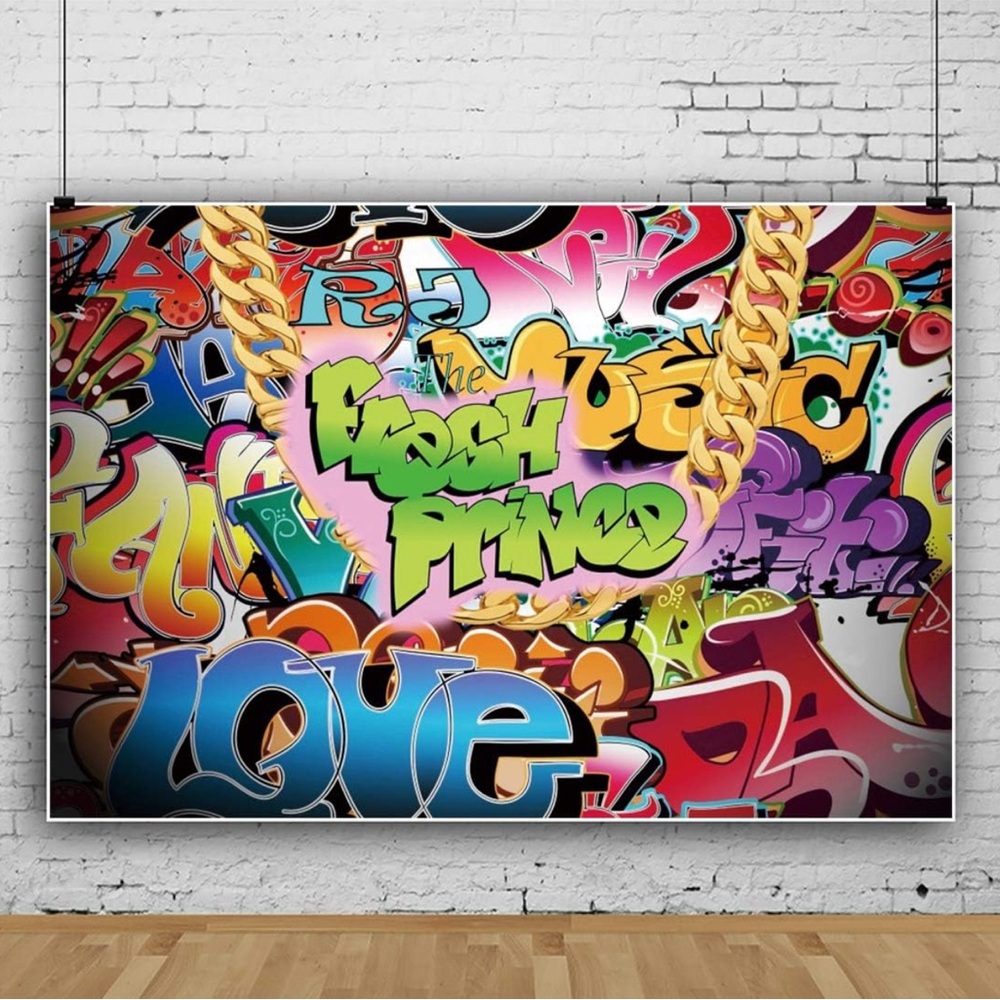 5X3 Fresh Prince Graffiti Backdrop